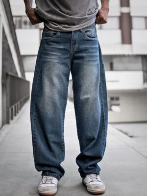 Pantalón baggy jean - oxido