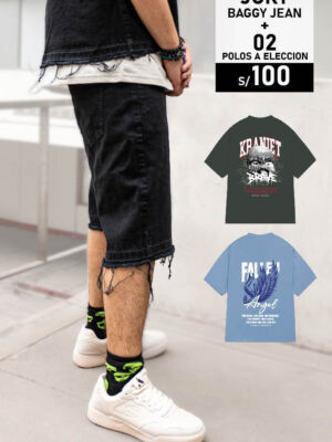 Pack Jort jean baggy + 02 Polo a elección