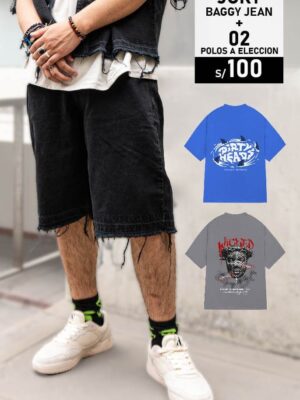 Pack Jort jean baggy + 02 Polo a elección IV