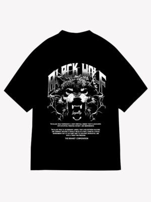 Polo NG black Wolf Boxy Fit/Oversize/ Unisex