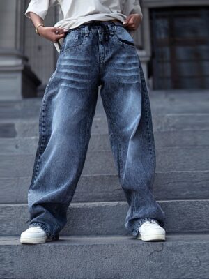 Pantalón baggy jean - Silver
