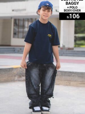Destroyed baggy+ polos boxy / over