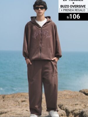 Pack: Zip Hoodies +Buzo Oversive + Prenda de regalo / Unisex  V