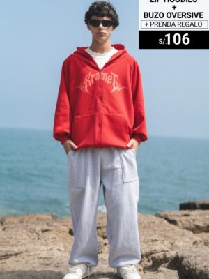 Pack: Zip Hoodies +Buzo Oversive + Prenda de regalo / Unisex  I